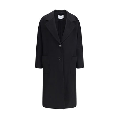 Lardini Black Cashmere Coat