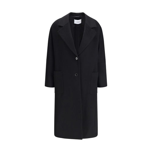 Lardini Black Cashmere Coat