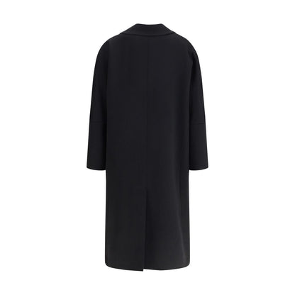 Lardini Black Cashmere Coat
