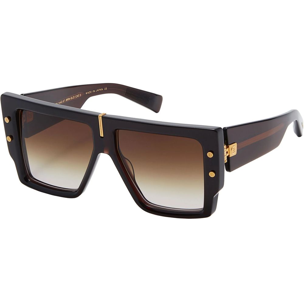 Balmain Brown Acetate Sunglasses