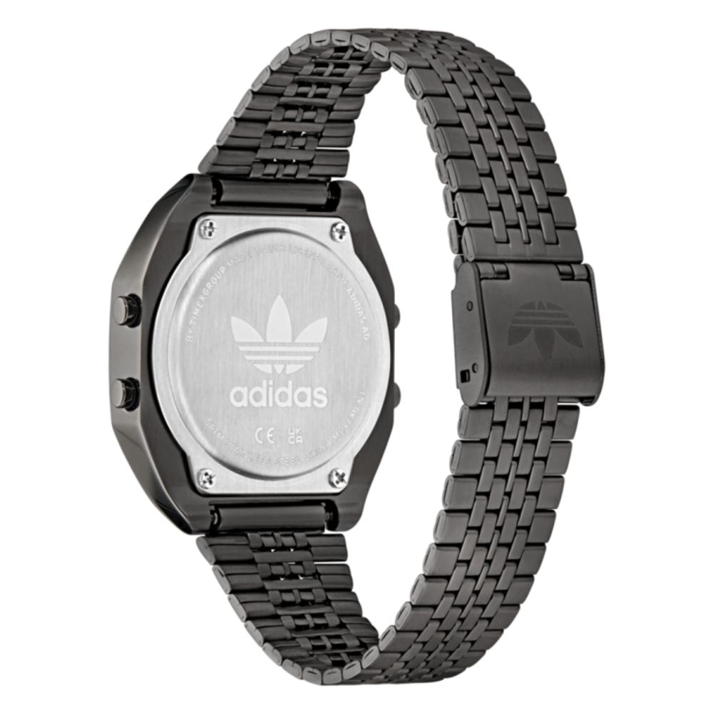 Adidas Black Stainless Steel Digital Watch