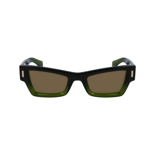 Ferragamo Green Acetate Sunglasses