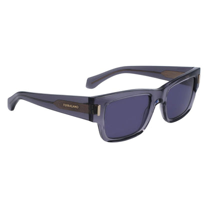 Ferragamo Gray Acetate Sunglasses