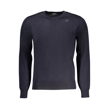 K-WAY Blue Wool Men Sweater