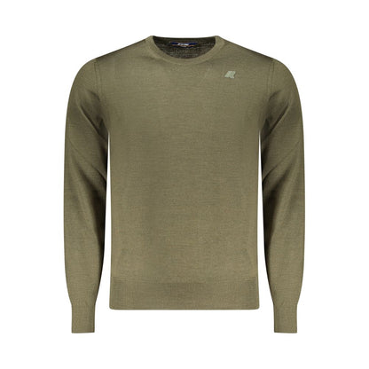 K-WAY Green Wool Men Sweater