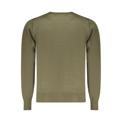 K-WAY Green Wool Men Sweater