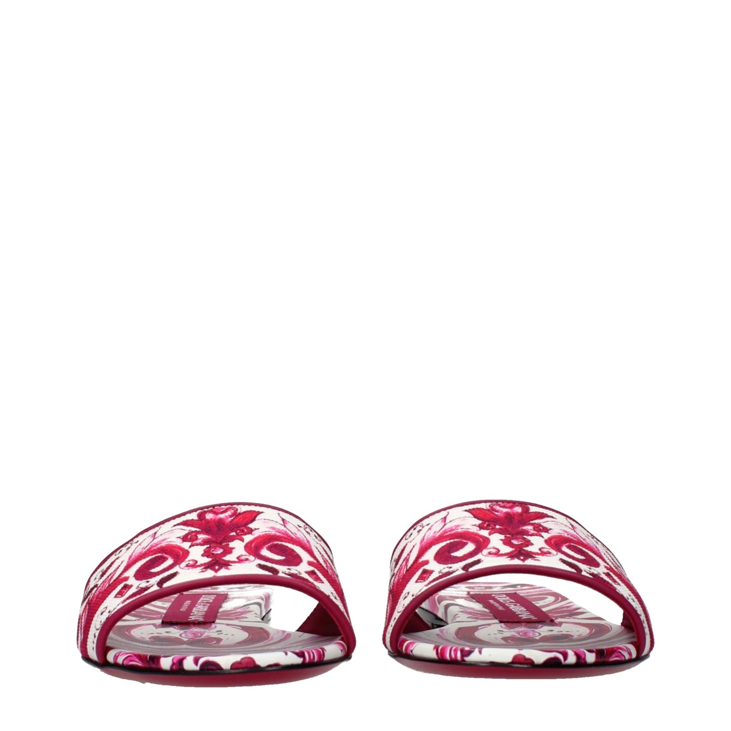 Dolce & Gabbana Pink Fabric Slippers