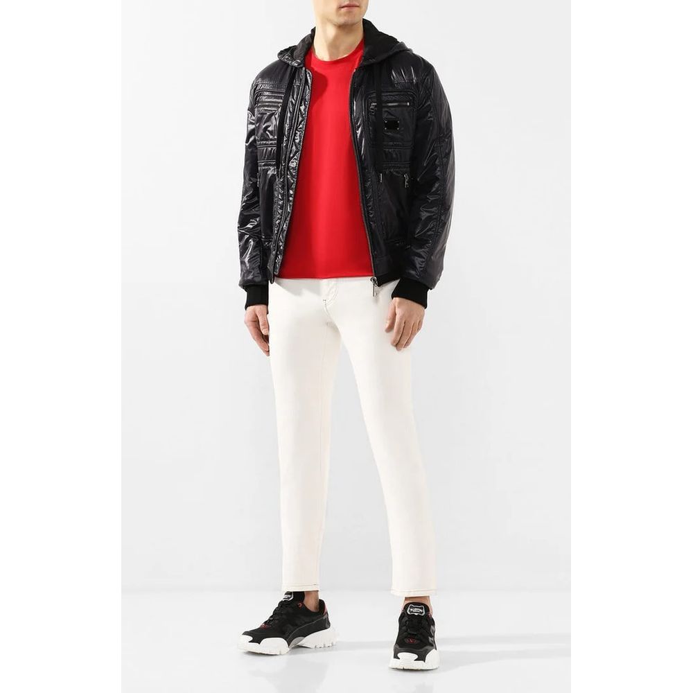 Dolce & Gabbana Blue Nylon Jackets & Coat