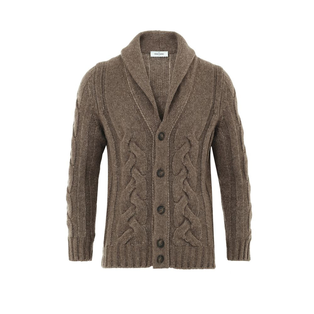 Gran Sasso Brown Wool Cardigan