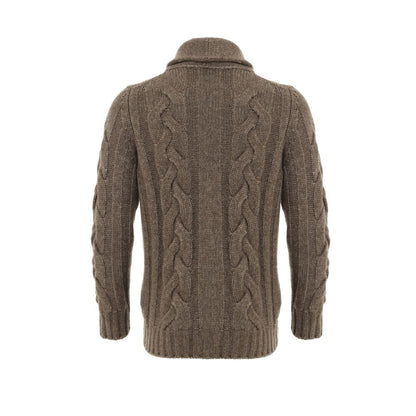 Gran Sasso Brown Wool Cardigan
