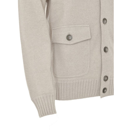 Gran Sasso Beige Cashmere Cardigan