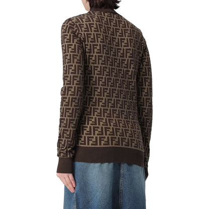 Fendi Brown Cotton Sweatshirt