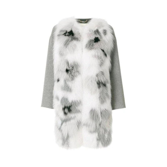 Fendi Gray Cashmere Coat