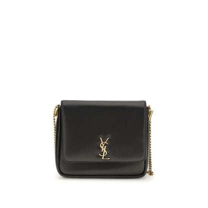 Saint Laurent Black Calf Leather Bos Taurus Shoulder Bag