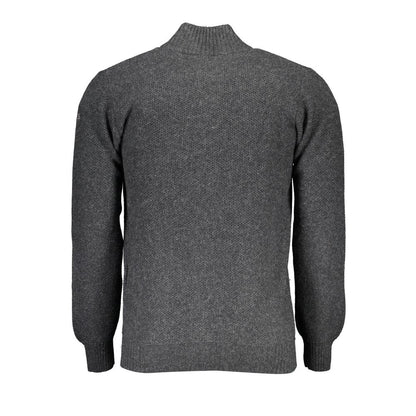 North Sails Grigio Wool Men Cardigan