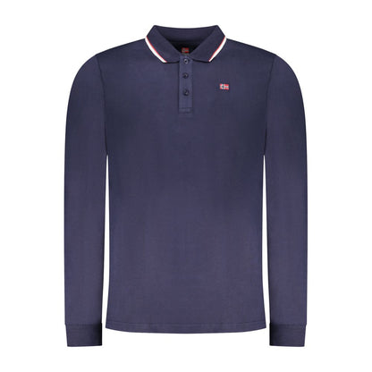 Norway 1963 Blu Cotton Mens Polo Shirt