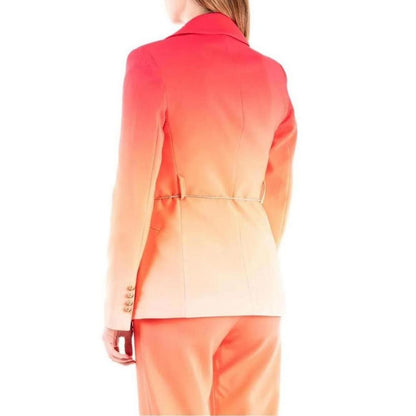 Silence Orange Polyester Blazer