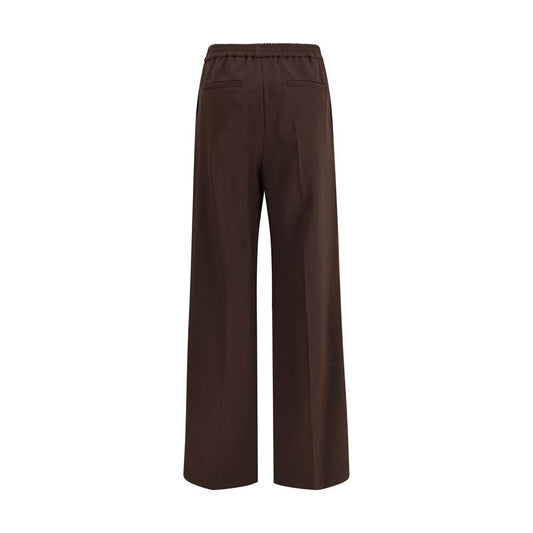 Max Mara Gray Polyester Casual Pants