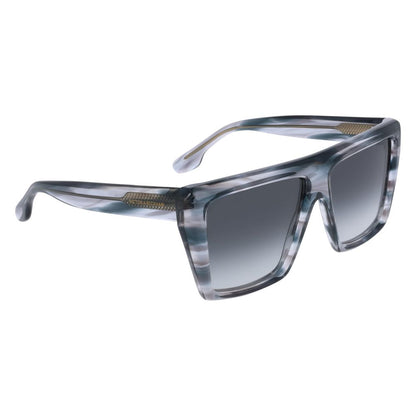 Victoria Beckham Gray Acetate Sunglasses