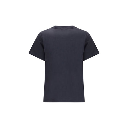 Ganni Black Cotton T-Shirt