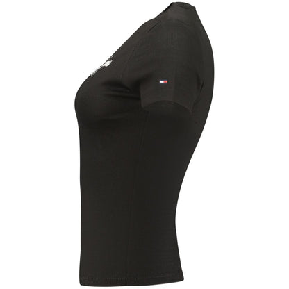 Tommy Hilfiger Black Cotton Women's T-Shirt