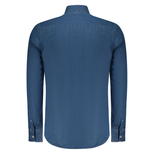 North Sails Blue Cotton Men Shirt