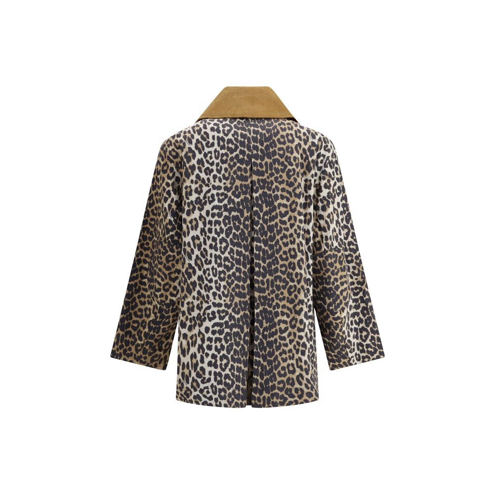 Ganni Brown Hemp Coat