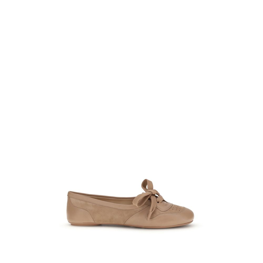 Gianvito Rossi Multicolor Calf Leather Bos Taurus Ballet Flats